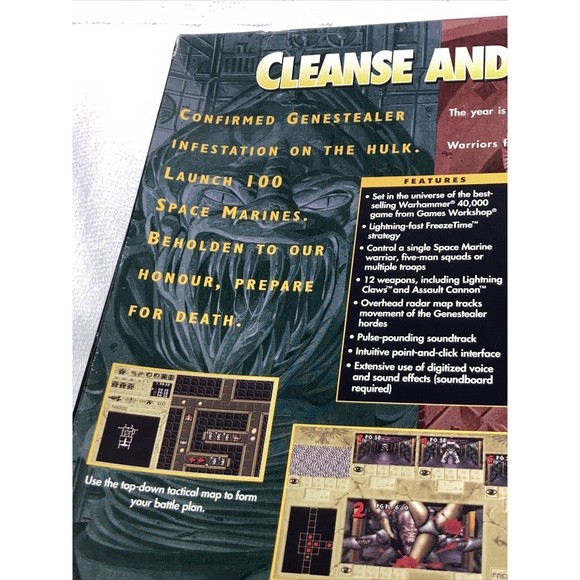 Space Hulk (1993, PC) Big Box 3.5" Floppys Complete USED 4 Disk Game - Picture 16 of 16